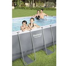 Aufstellpool Framepool-Set Bestway oval 549x274x122 cm inkl. Kartuschenfilteranlage, Leiter, Abdeckplane & Anschlussschlauch grau-thumb-8