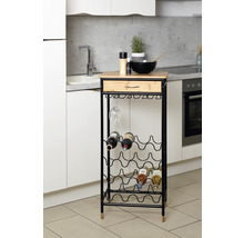 Weinregal Loft für 16 Flaschen bambus/schwarz