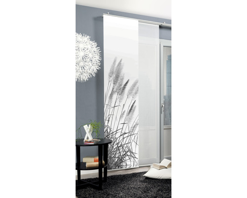 Dekoratives Schiebeelement mit Pflanzenmotiv für Fenster und Türen