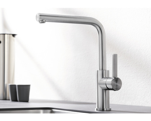 Küchenarmatur aus Edelstahl