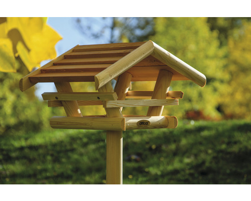 Holzvogelhaus mit Ständer für den Außenbereich