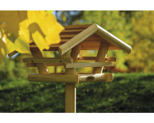 Holzvogelhaus mit Ständer für den Außenbereich