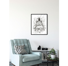 Gerahmtes Star Wars Poster über Sessel und Regal
