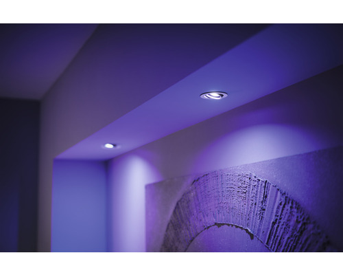 Philips hue LED Einbauspot Color dimmbar HORNBACH White Ambiance & 
