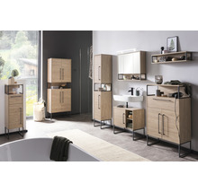 Waschbeckenunterschrank Möbelpartner Limone BxHxT 60.4x59.5x33 cm eiche hell