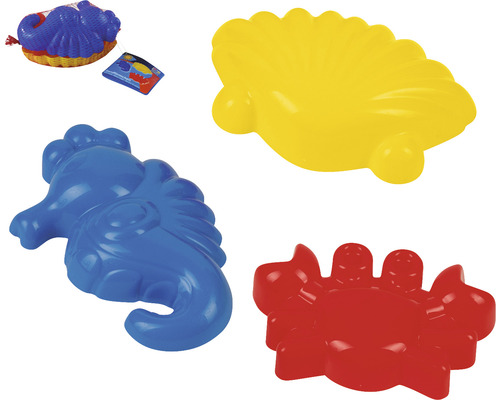 Sandförmchen Set mit Meeresmotiven