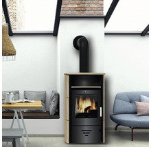 Kaminofen Accente Turin 2.0 Sandstein 6 kW mit Wärmefach