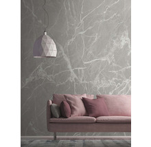 Fototapete Vlies 38227-1 The Wall Marmor grau weiß 7-tlg. 371 x 280 cm