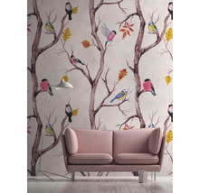 Fototapete Vlies 38230-1 The Wall Vogelmotiv Aquarell 3-tlg. 159 x 280 cm