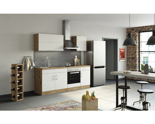 Held Möbel Küchenzeile mit Geräten Sorrento 210 cm | HORNBACH