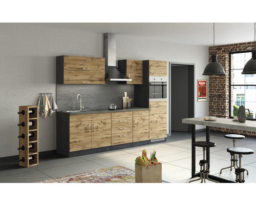 Held Möbel HORNBACH Küchenzeile Geräten mit 270 Sorrento | cm