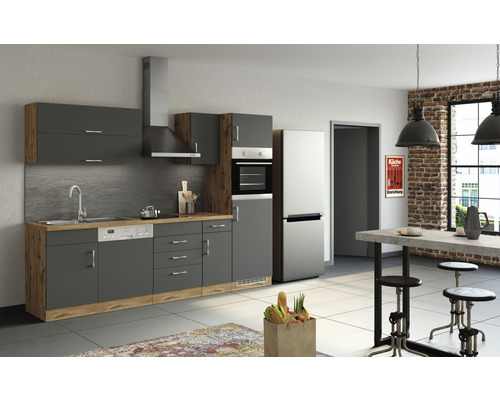 Held Möbel Küchenzeile Sorrento 270 cm Frontfarbe | HORNBACH