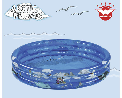 Blaues Planschbecken mit Arktis-Motiv für Kinder