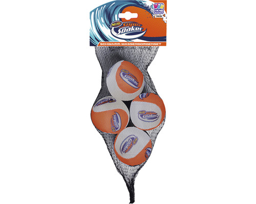 Nerf Super Soaker Schwamm Wasserbomben Set in einem Netz