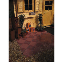 Muster zu Kunststoffklickfliese florco classic 40 x 40 cm terracotta