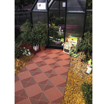Muster zu Kunststoffklickfliese florco classic 40 x 40 cm terracotta