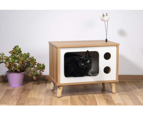 Katzenhöhle dobar im TV-Design 50 x 29 x 40 cm | HORNBACH