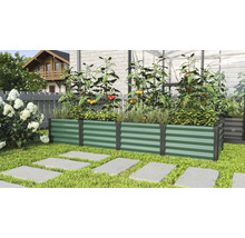 Hochbeet klassisch Linus In&Out 401 L 245 x 65 x 40,1 cm seegras-schwarz