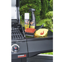 Grill mit Grillreinigungsbürste, Grillreinigungsspray und Grilltuch