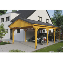 Einzelcarport SKAN Holz Fichtelberg 423 x 808 cm Eiche hell