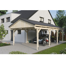 Einzelcarport SKAN Holz Fichtelberg 423 x 808 cm natur