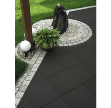 Beton Terrassenplatte iStone Luxury schwarz-basalt 40 x 40 x 4 cm-thumb-0