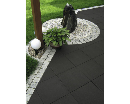 Beton Terrassenplatte iStone Luxury schwarz-basalt 40 x 40 x 4 cm-0