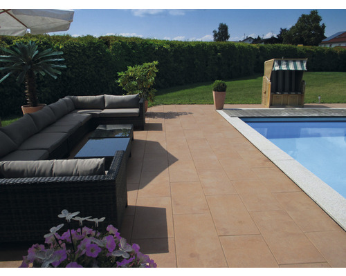 Beton Terrassenplatte iStone Luxury lachs 80 x 40 x 4 cm-0