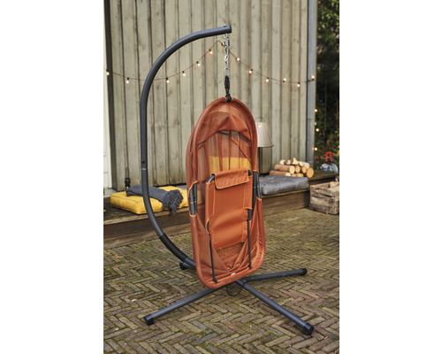 Hängesessel mit Gestell für den Außenbereich