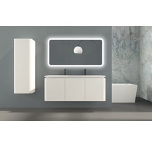 Waschtischunterschrank Baden Haus Icona Frontfarbe weiß matt BxHxT 140 x 55 x 48 cm