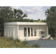 Gartenhaus Palmako Caroline 20,2 m² inkl. Fußboden 540 x 390 cm natur-thumb-0