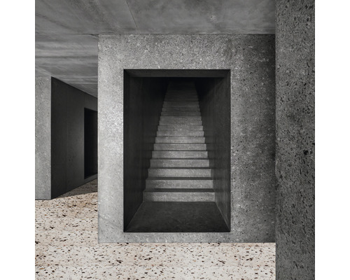 Treppe in einem modernen Gebäude mit Terrazzoboden