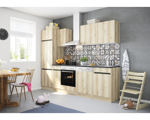 Küchenzeile 270 Kaya290 cm Optifit Frontfarbe HORNBACH | wildeiche