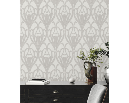 Tapete mit Blumenmuster im Jugendstil