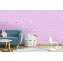 Vliestapete 38143-2 Little Love Sterne & Tiere rosa