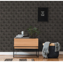 Vliestapete 38202-4 Titanium 3 Rautenmuster braun