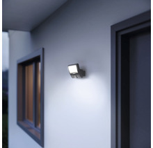 Steinel LED Sensorstrahler IP44 9,3W 862 lm 3000 K warmweiß 120x160 mm XLED Home Curved S anthrazit-thumb-5