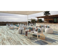Feinsteinzeug Dekorfliese Tribeca wall aqua 32 x 62,5 x 0,9 cm-thumb-4