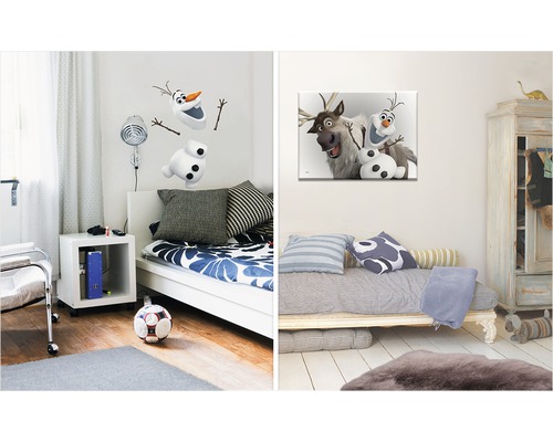 Zwei Kinderzimmer mit Betten, Dekorationen und Möbeln in hellem Design.