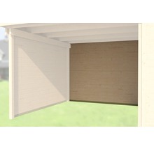 Holzcarport mit Holzwand