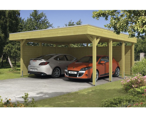 HORNBACH Friesland Seiten- SKAN inkl. HOLZ Doppelcarport und |