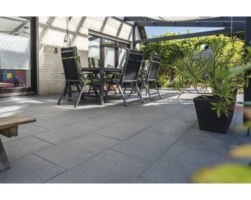 Beton Terrassenplatte iStone Style basaltgrau 40 x 40 x 4 cm