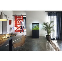 Aquarium JUWEL Lido 120 mit LED-Beleuchtung, Pumpe, Filter, Heizer ohne Unterschrank schwarz