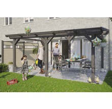 Terrassenüberdachung SKAN HOLZ Siena 541x300 cm schiefergrau