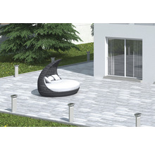 FLAIRSTONE Naturstein Terrassenplatte Gneis Arctic grau 60 cm x 40 cm x 3 cm