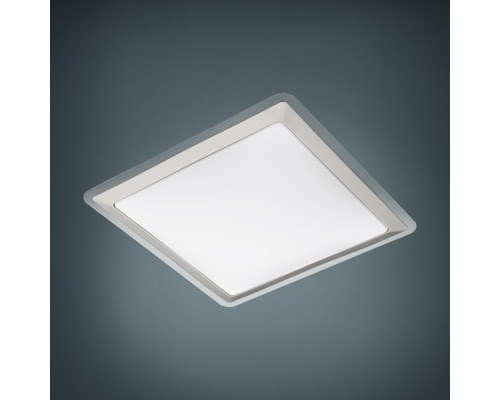 LED Wandlampe Kunststoff 24W 2600 lm 3000 K warmweiß HxLxB 80x340x340 mm Competa weiß/silber