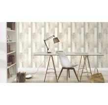 Vliestapete 941647 Factory 3 Holzpanele creme grau