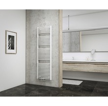 SCHULTE Badheizkörper München rund 1575x500 mm weiß mit Mittelanschluß