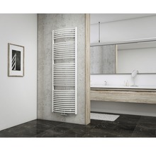 SCHULTE Badheizkörper München rund 1775x600 mm weiß mit Mittelanschluß