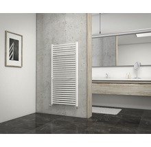 SCHULTE Badheizkörper Miami 1215x600 mm weiß Anschluss Beidseitig unten